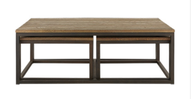 PALMER NESTING COFFEE TABLE SET IN NATURAL OAK
